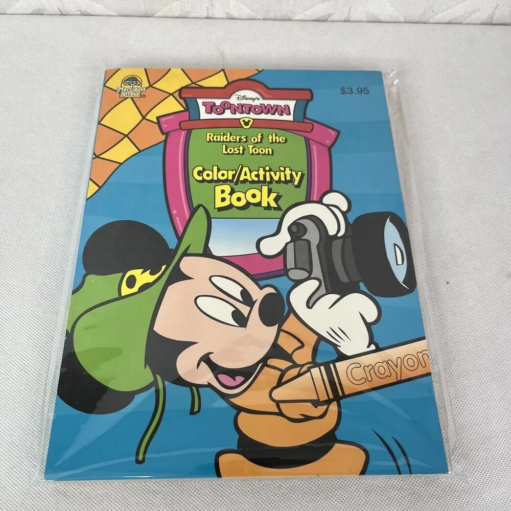3 Merrigold Press‎ Disney ToonTown Color Book Raiders Minnies Mega & Slam Dunk